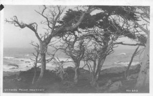 California 1920s Cypress Point Monterey #660 RPPC Photo Postcard 21-6283 