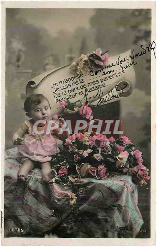 Old Postcard My name Child