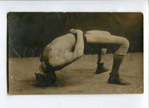 288214 HUNKEL Strongman WRESTLER WRESTLING Bridge OLD PHOTO