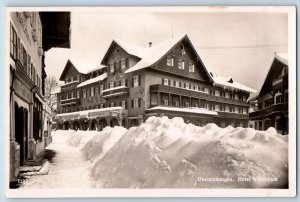 Oberammergau Bavaria Germany Postcard Hotel Wittelsbach c1920s Posted RPPC Photo