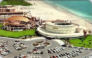 St Petersburg, FL Florida  AQUATARIUM Animal Park~Closed in 1977 AERIAL Postcard