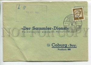 446088 GERMANY 1961 year Stuttgart balloon mail