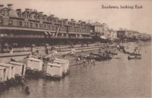 (au58) Wight Sandown looking East Postcard