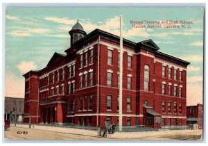 c1910 Manual Training High School Haddon Avenue Camden New Jersey NJ Postcard