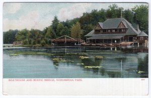 Boat House And Rustic Bridge, Norumbega Park