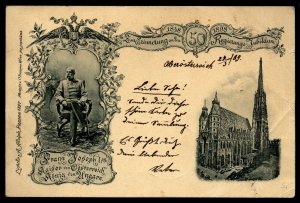 Austria 1898 Card Oberosterrich to Augsburg Bavaria 