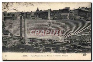 Postcard Ancient Arles Overview Theater Ancient Ruins