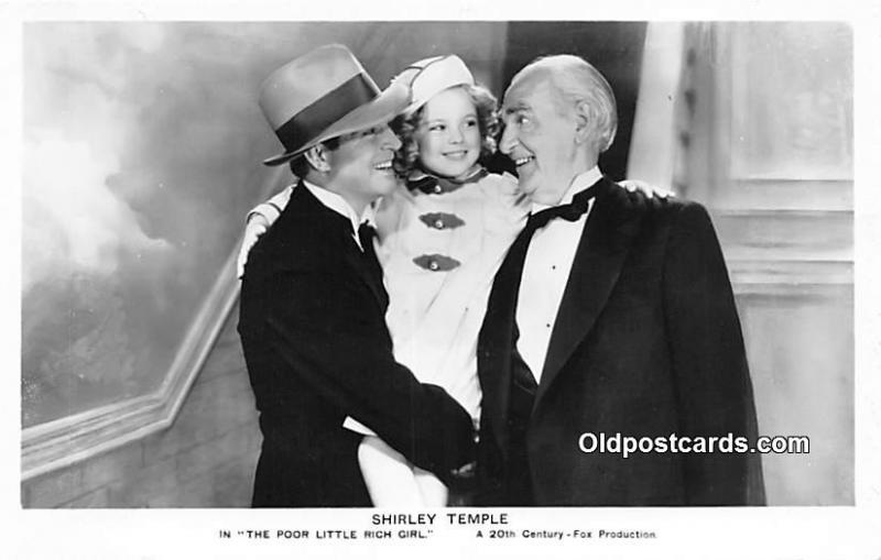 Actress Shirley Temple The Poor Little Rich Girl Unused 