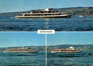 Switzerland Zurichsee Motorschiffe Helvetia Linth und Limmat