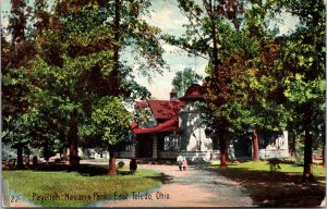 Postcard OH Toledo Pavilion Navarre Park East Toledo