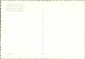 Multi-View Brussels Belgium Key Landmarks 1960s Postcard