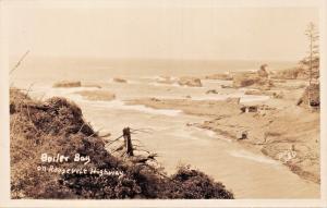 BOILER BAY OREGON~ON ROOSEVELT HIGHWAY-REAL PHOTO POSTCARD 1920-30s