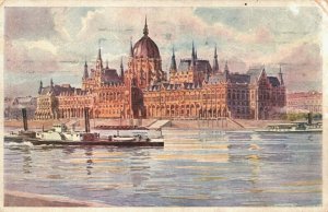 Hungary Budapest Orszaghaz Parliament Building Vintage Postcard 04.01