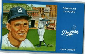 1988 9 Chuck Connors Rini Mlb Susan Brooklyn Postcard Dodgers Art Series 1