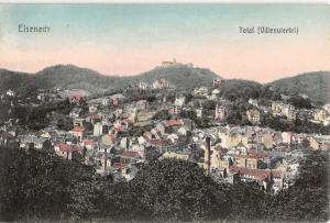 Eisenach Germany total Villenviertel Birdseye View Antique Postcard K16907