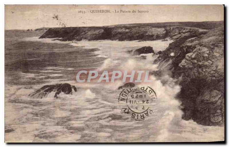 Old Postcard Quiberon Pointe du Scouro