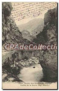 Postcard Old Exit Gorges Saorge Valley Roya Alp Marit