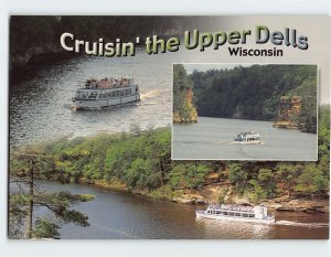 Postcard Cruisin' the Upper Dells, Wisconsin Dells, Wisconsin