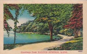 Kansas Greetings From Baxter Springs1939