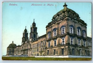 Centro Portugal Postcard Monumento de Mafra Coimbra c1910 Antique Unposted