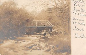 Morristown New Jersey Bridge Scenic View Real Photo Vintage Postcard AA50735