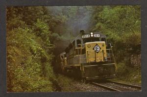 NY Erie Lackawanna Railroad Train Loco No 3614 Tunnel New York RR Postcard PC