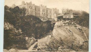 UK postcard England Falmouth the bay hotel 1918