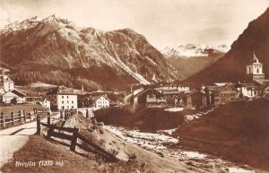 Bergun Switzerland Scenic View Real Photo Vintage Postcard JF686524