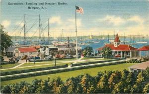 RI, Newport, Rhode Island, Harbor, Government Landing, Berger Bros. No. 68354