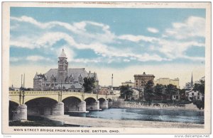 DAYTON, Ohio, 1900-1910's; Main Street Bridge From North Side