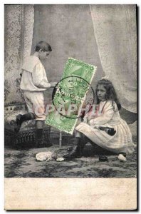 Old Postcard Fantasy Children Doll Egypt Egypt