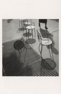 Deserted Restaurant Tables at Luxembourg Gardens Paris Postcard