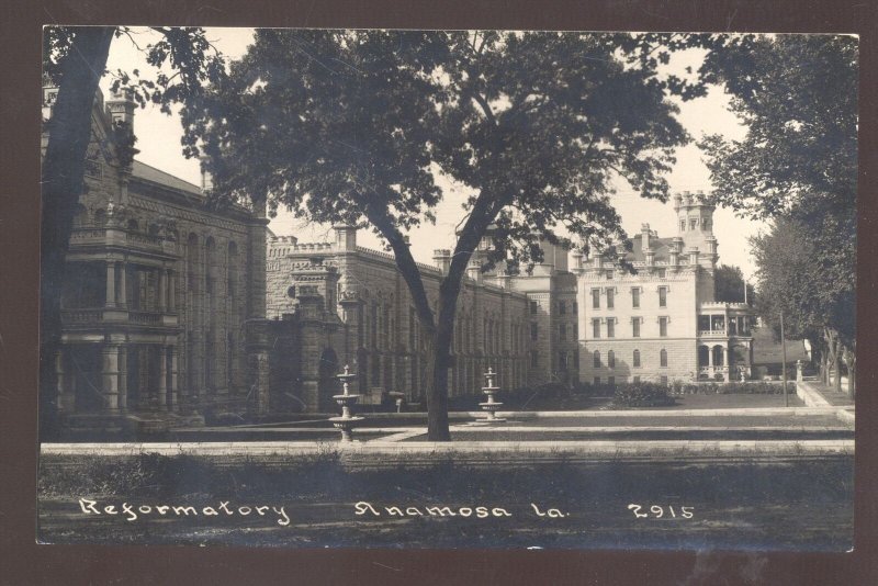 RPPC ANAMOSA IOWA REFORMATORY PRISON IA. VINTAGE REAL PHOTO POSTCARD