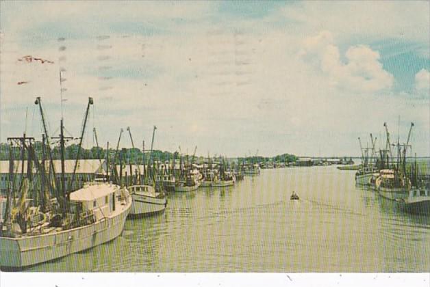 South Carolina Charleston Shrimp Fleet Mt Pleasant Docks 1968