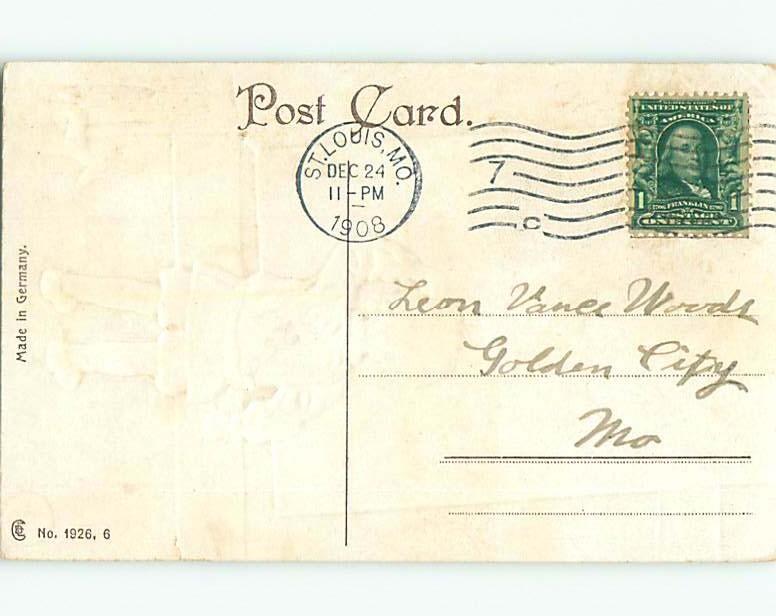 Divided-Back christmas BOY FINDS MESSAGE FROM SANTA ON WALL r4811