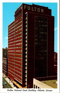 Atlanta, GA Georgia  FULTON NATIONAL BANK  ca1950's Advertising Chrome Postcard