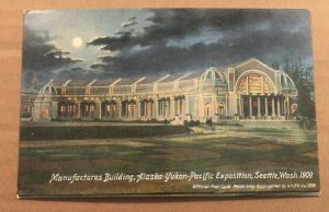 .01 PC UNUSED MANUFACTURERS BLDG, ALASKA-YUKON-PACIFIC EXPO. 1909, SEATTLE, WASH