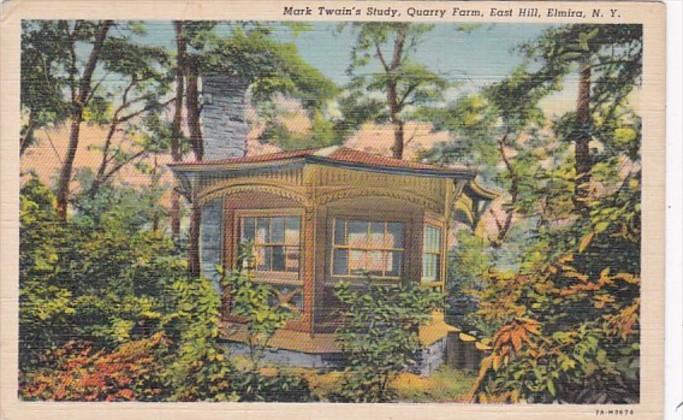 New York Elmira Mark Twain's Study Quarry Farm East Hill Curteich