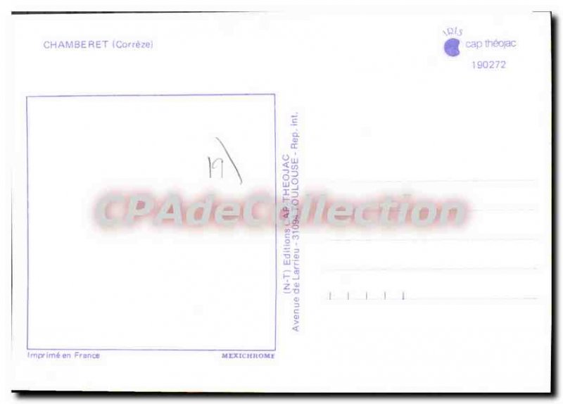 Postcard Modern Chamberet Remember