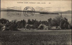 Rangeley Lakes Maine ME Pickford Camps Vintage Postcard