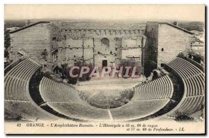 Old Postcard Orange L & # 39Amphitheatre Romain L & # 39Hemicycle