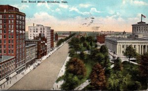 Ohio Columbus East Broad Street 1920