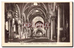 Old Postcard Louvesc Ardeche The Basilica Interior