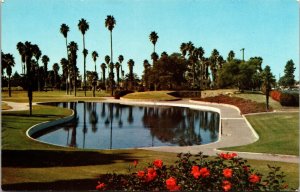 Circa 1955 Anaheim California Vintage Postcard Fly-casting Pool La Palma Park