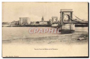 Old Postcard View of Pont du Rhone and Tarascon