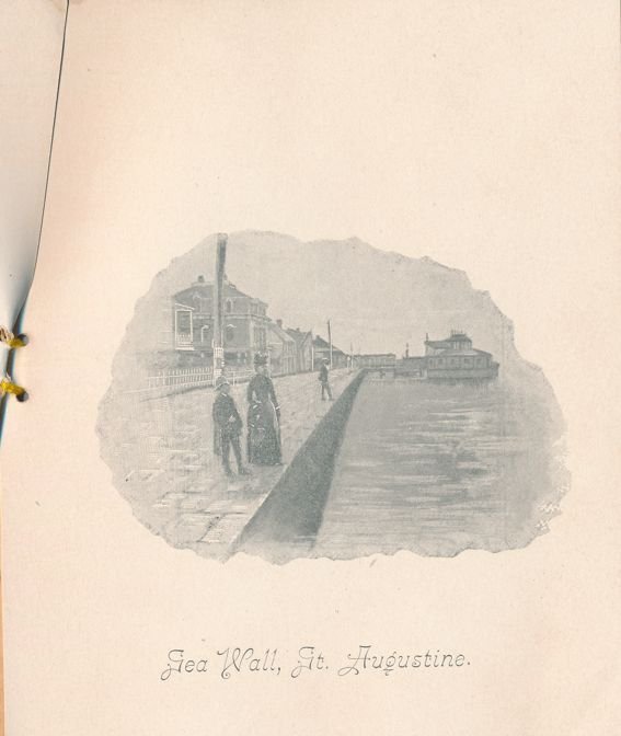 St Augustine FL, Florida - Souvenir Christmas Folder - Circa 1900