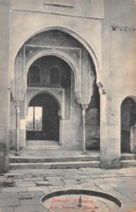 Granada Spain patio de la Mezquita Alhambra antique pc Z23969