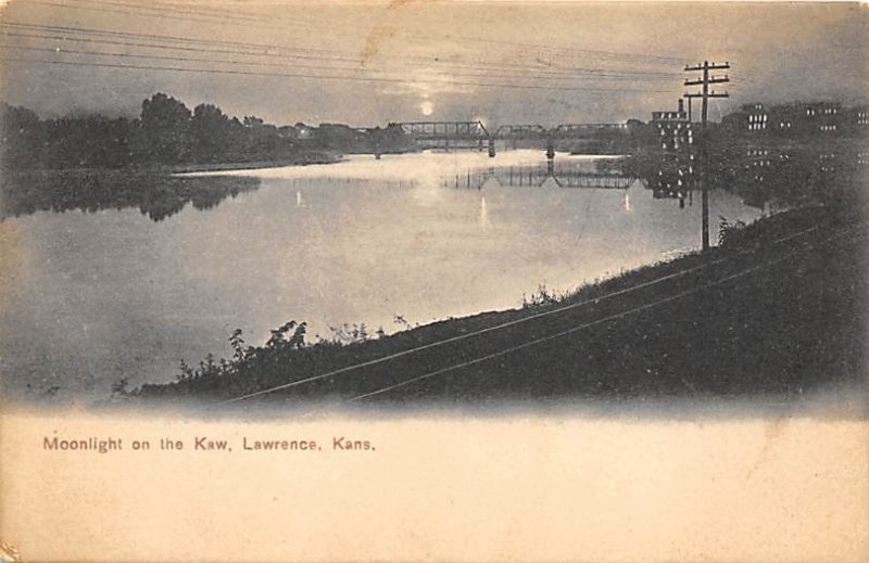 Moonlight on the Kaw Lawrence Kansas