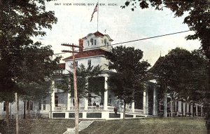 C.1910 Bay View House, Bay View, Mich. Postcard P124