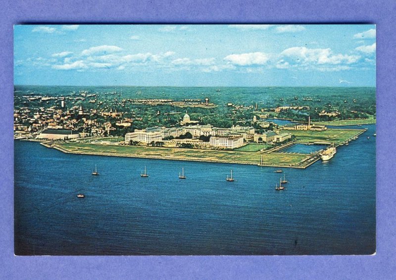 US Naval Academy Postcard,Aerial View,Annapolis, Maryland/MD